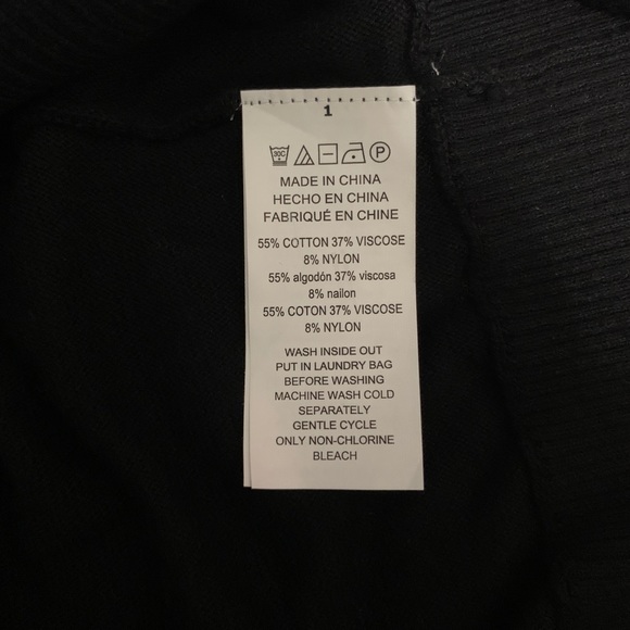 MK black long sleeve mock turtleneck - Picture 2 of 5